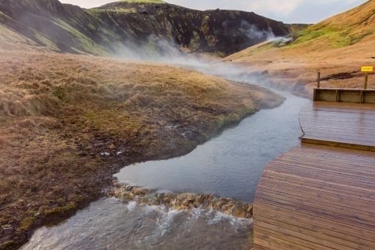 Reykjadalur the hot river