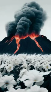 Fondos para celular con vistas de volcanes