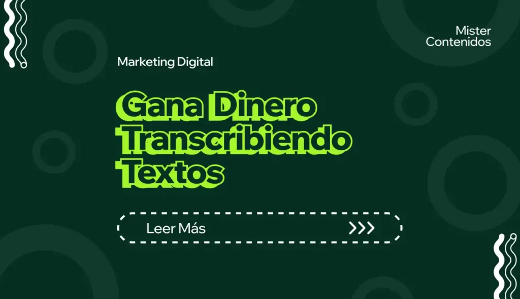 Gana dinero transcribiendo textos
