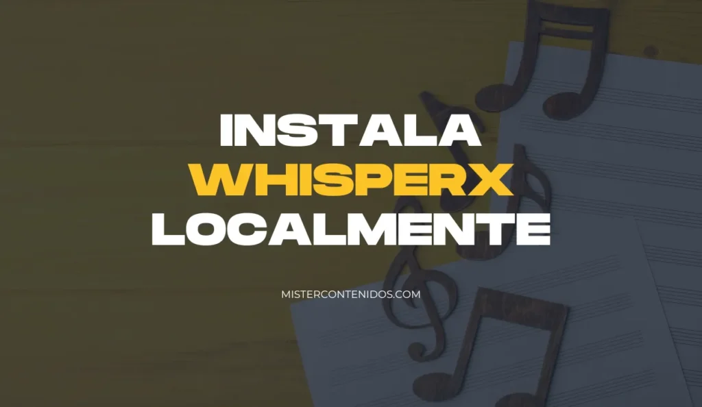 instala whisperx localmente