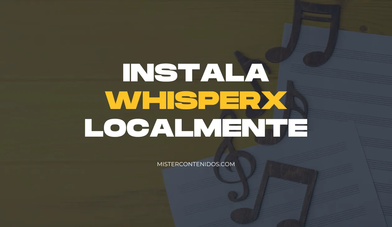 instala whisperx localmente