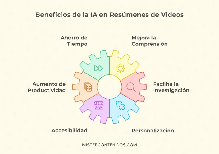 Beneficios de usar IA para resumir videos de YouTube