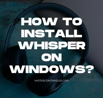 how to INSTALL WHISPER on Windows